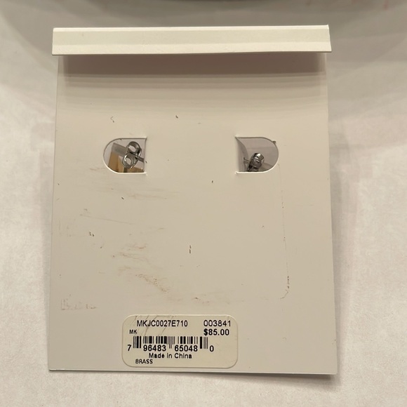 NWT Michael Kors Signature Huggie Earrings - Picture 6 of 9